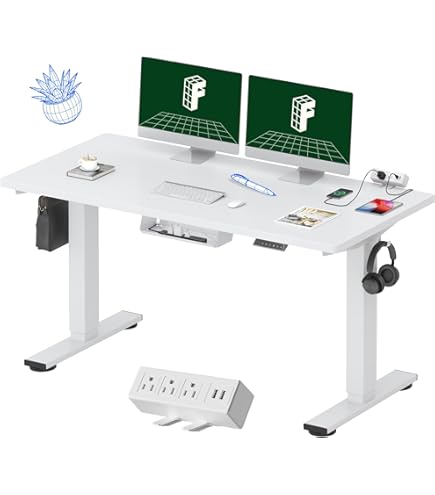 Flexispot E3W フレームのみ 白 Amazon.com: FLEXISPOT 4 Legs Standing Desk 55 x 28 Inch Electric