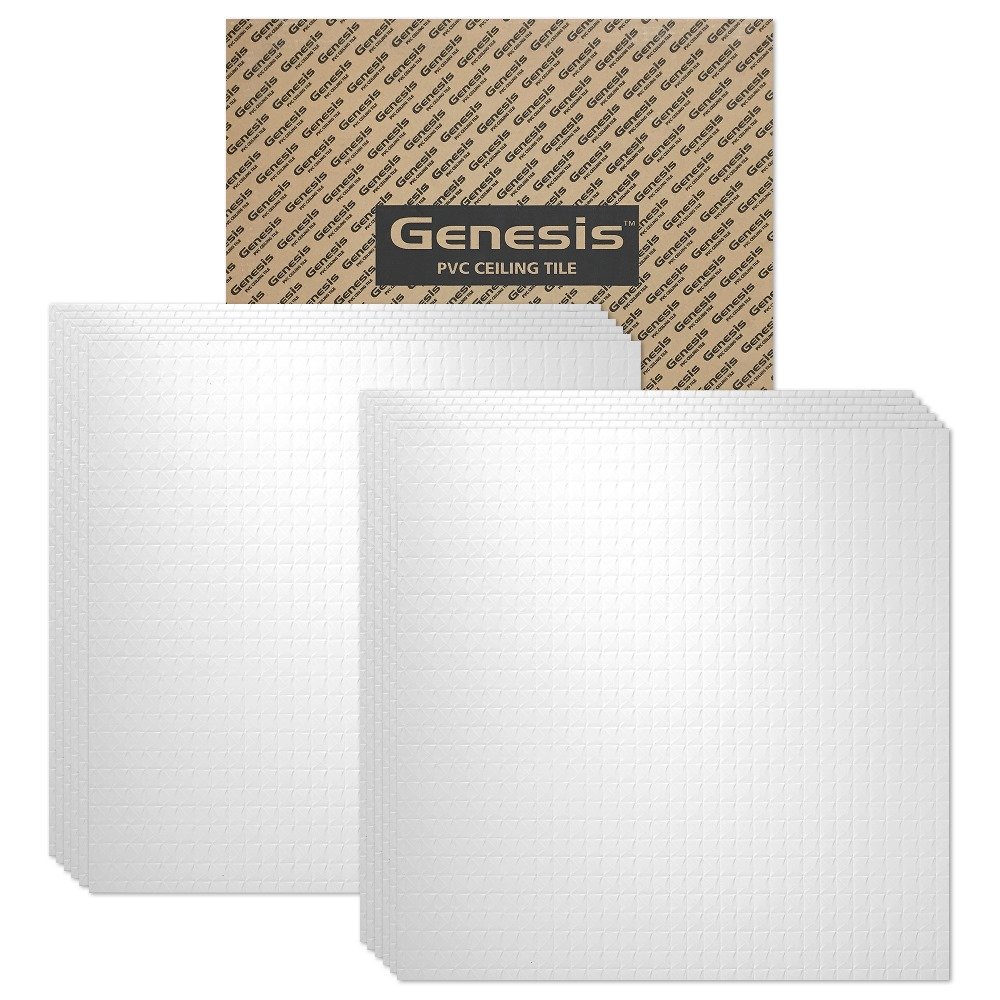 Genesis Classic Pro White 2x2 Ceiling Tiles 3 Mm Thick Carton