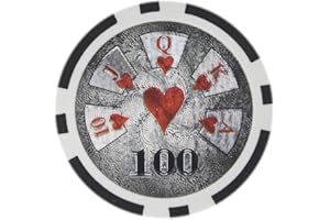 Brybelly Hi-Roller Poker Chip Heavyweight 14-gram Clay Composite – Pack of 50