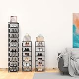 isightguard Narrow Shoe Rack 10 Tier Tall Slim Space Saving Organizer view 5