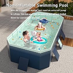 Foldable Pool, Non-Inflatable Kids' and