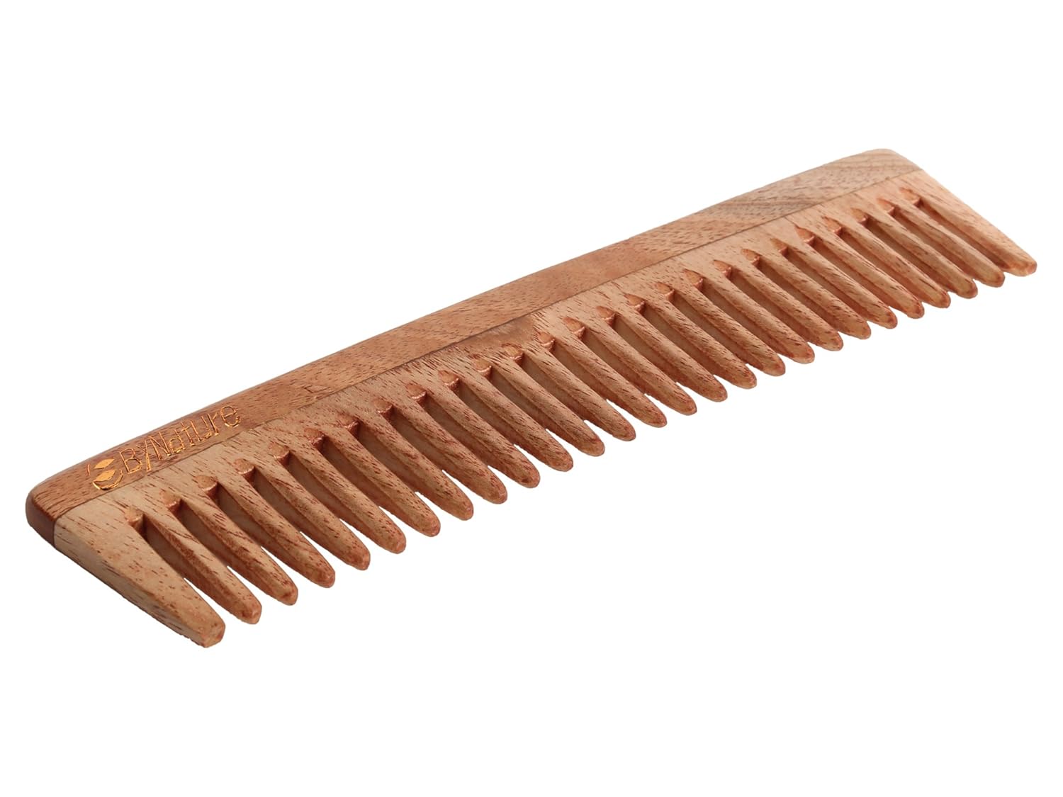 Buy By Nature Neem Wooden Regular Comb, Light Brown, Online at Low