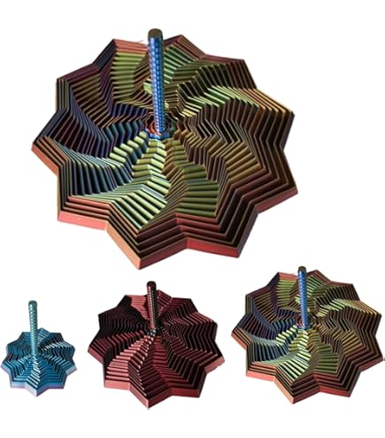 Étoile Sensorielle étendue Imprimée 3D, Hexagone Fractale