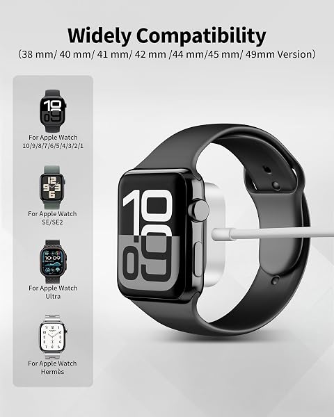 MAGNETIC CHARGING CABLE FOR APPLE WATCH CHARGER, DUAL USB CHARGER BLOCK & 3FT PORTABLE I WATCHED TRAVEL CHARGER ACCESSORIES WIRELESS CHARGING CABLE CORD FOR IWATCH SERIES ULTRA/10/9/8/7/SE2/SE/6/5/4/3
