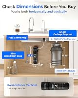 Waterdrop 10UB-UF Ultra Filtration Under Sink System 0.01 μm 30000L view 5