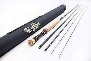 Moonshine Rod Company Fly Fishing Rod with Carrying Case and Extra Rod Tip Section