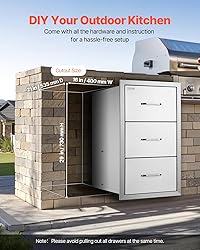 VEVOR 17W x 30H x 21D Inch Outdoor Kitchen
