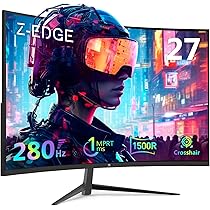◆e27b7d79m64◆ Amazon.com: Z-Edge 27 inch Curved Gaming Monitor, FHD 1080P