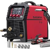 ARCCAPTAIN 200A MIG Welder 110V 220V 6 in 1 Aluminum Welding Machine MIG200 | Large Display, Gas Gasless Flux Core MIG, Spool Gun / Lift TIG Support, Stick, Spot welding, Professional, Garage Auto Repair