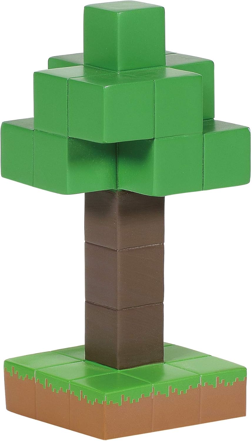 Amazon Com Department 56 Minecraft Village Accessories Tree Figurine 4 75 Inch Green Home Kitchen