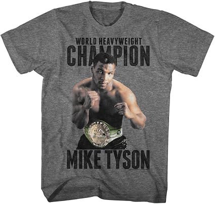 A&E Designs Mike Tyson Undefeated T-Shirt, Athletic Heather, Large