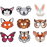 NAMHTOM 9pcs Safari Animal Masks for Adult Jungle Animals Zoo Animals Mask Suitable for Animal Theme Role Play Birthday Party Decoration Unisex