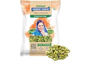 DeHaat Honest Farms Green Cardamom – 1.76 Oz (50g) | Whole Pods for Chai, Cooking & Baking | Aromatic, Natural & Fresh | Great for Desserts, Indian Curries & Spice Blends