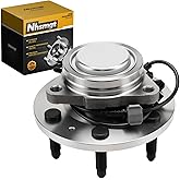 Nhsmgt 515097 Front Wheel Hub Bearing w/ABS Compatible with RWD Silverado 1500 Sierra 1500 Tahoe Suburban 1500 Yukon Avalanche 2007-2013 Yukon XL 2007-2014 Escalade 2007-2014 6-Lug