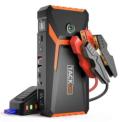 TACKLIFE T8 Arrancador de emergencia – 18000 mAh, 800 A arrancador ...