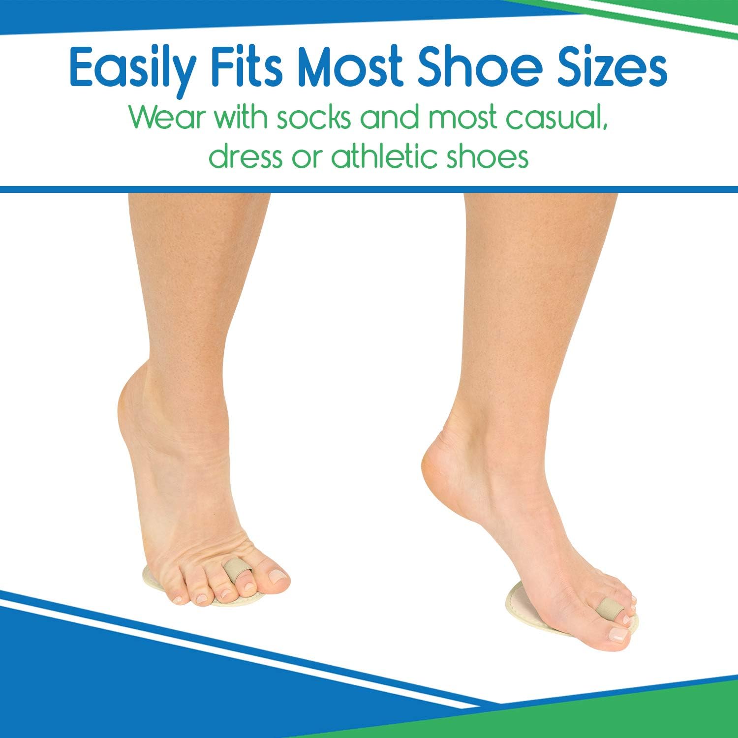 ViveSole Toe Splint [Pair] - Hammer Toe Straightener - Joint Realign Cushion Brace for Claw, Curled, Crooked Toe - Metatarsal Support Loop Guard Alignment Corrector Wrap for Tendon, Broken Toe Surgery: Health & Personal Care