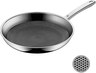 WMF Profi Resist Bratpfanne Induktion 28 cm, Mehrschichtmaterial beschichtet, Wabenstruktur, Edelstahlgriff, backofenfest