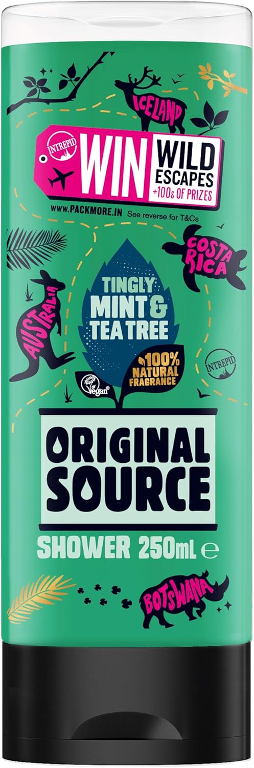 Original Source Mint and Tea Tree Shower Gel, 250ml, Other, 250 ml (Pack of 1) - Image 3