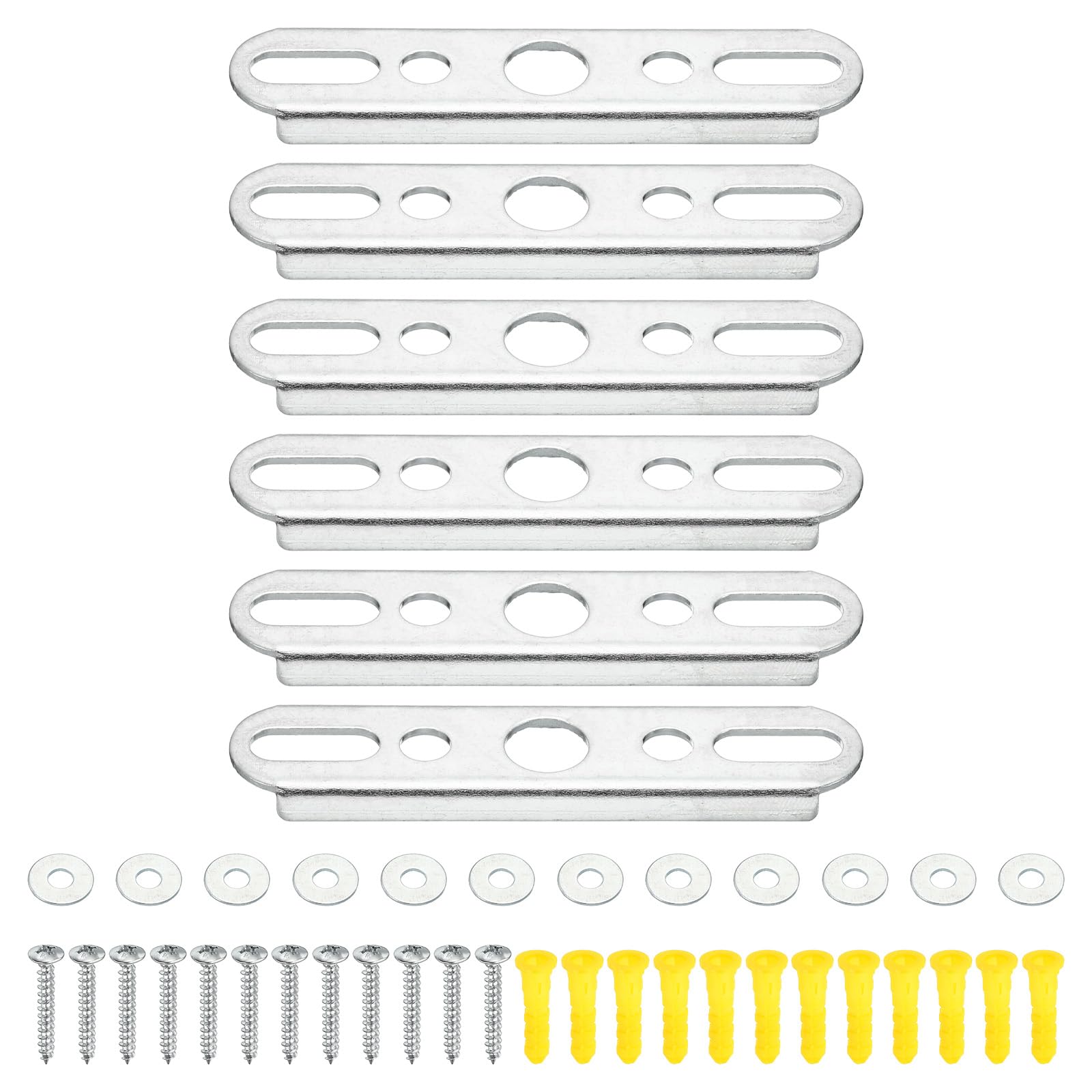 PATIKIL 80mm 3.1 Inch Ceiling Light Plate Kit, 6 Set Pendant Light Fixture Mounting Bracket Crossbar with Screw Nuts Accessories for Chandelier Wall Lighting
