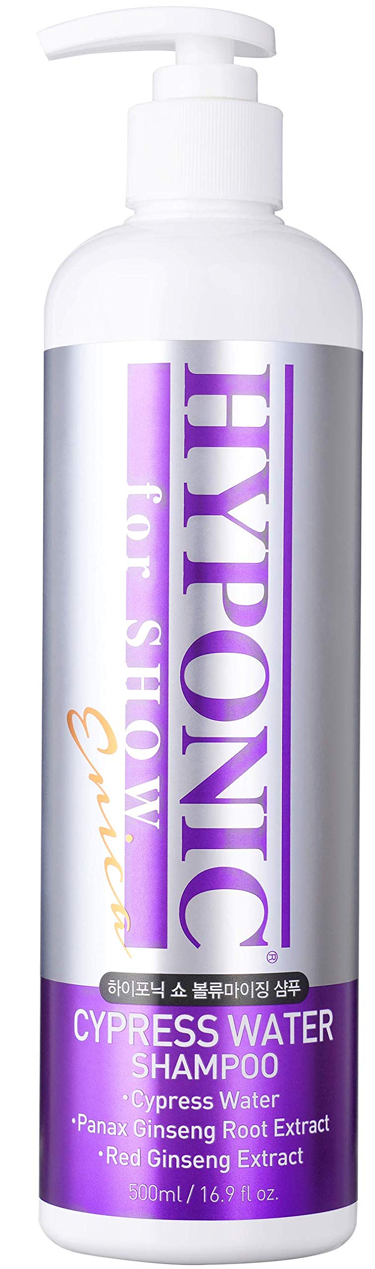 HYPONIC for Show Premium Cypress Water VOLUMIZING Shampoo - Professional Show Line for High Performance, Advanced Formula - Optimized Cleansing + Performance for The Perfect Show 16.9oz (500ml)