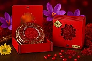 SAIFSMART Badiee Super Negin Premium Saffron Threads, Top grade A+ Imported from Dubai, Red Spice for Paella, Risotto, Tea, Culinary Uses, 0.035 Oz (1 Gram)