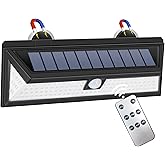 DZGKGM Magnetic Solar RV Light with Motion Sensor, 118 LED Ultra Bright Exterior RV Light, 2400mAh Battery, Easy Install with 2 Strong Magnets, Waterproof Camper & Truck Outdoor Porch Lighting