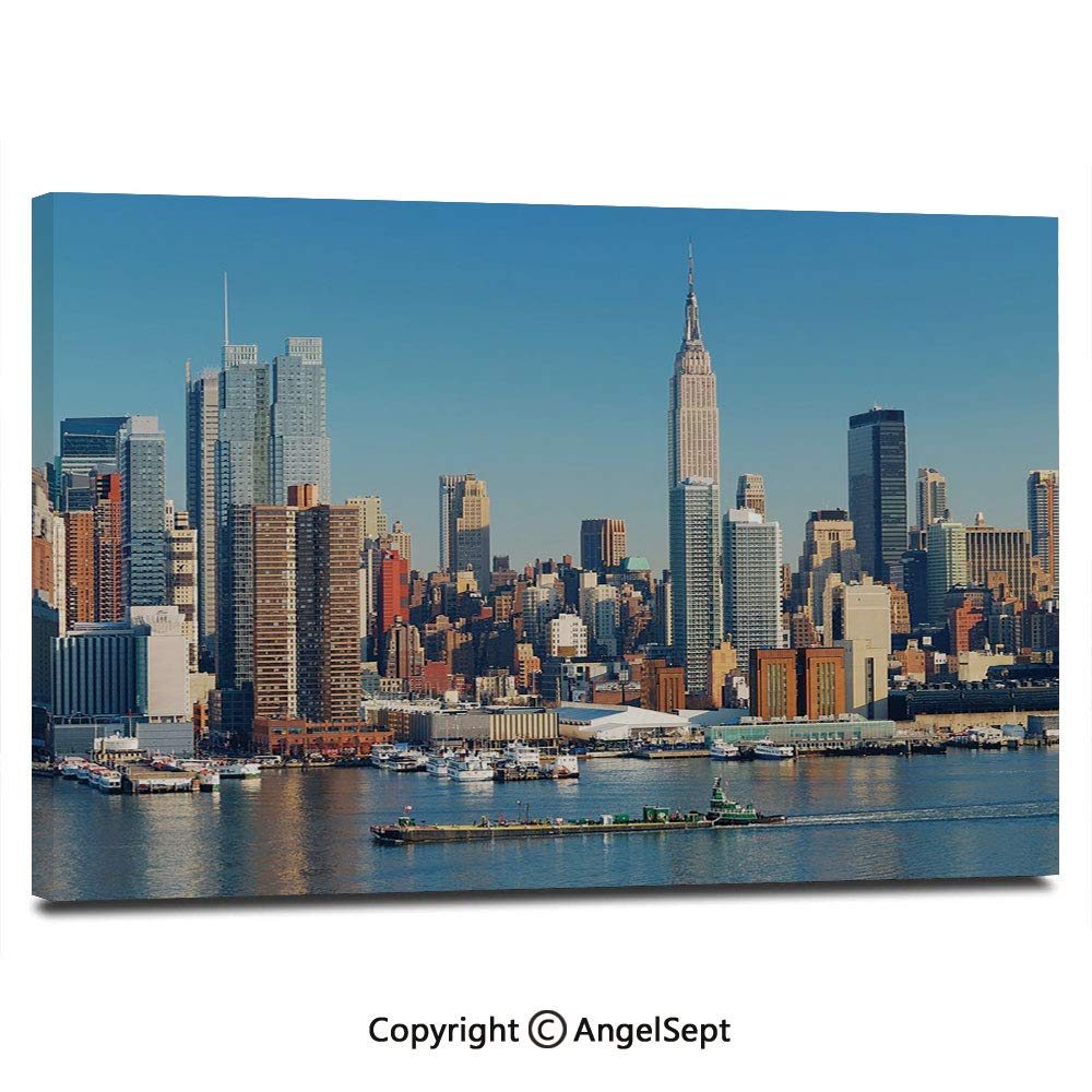 Best Empire State Building For Girls Theme Room Decor Wall Canvas Art
