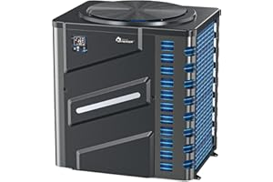 DR. Infrared Heater DR-1400HP Full DC Inverter 140,000 BTU Heat Pump In-Ground and Above-Ground Swimming Pools, WiFi Smart Control via APP, Black