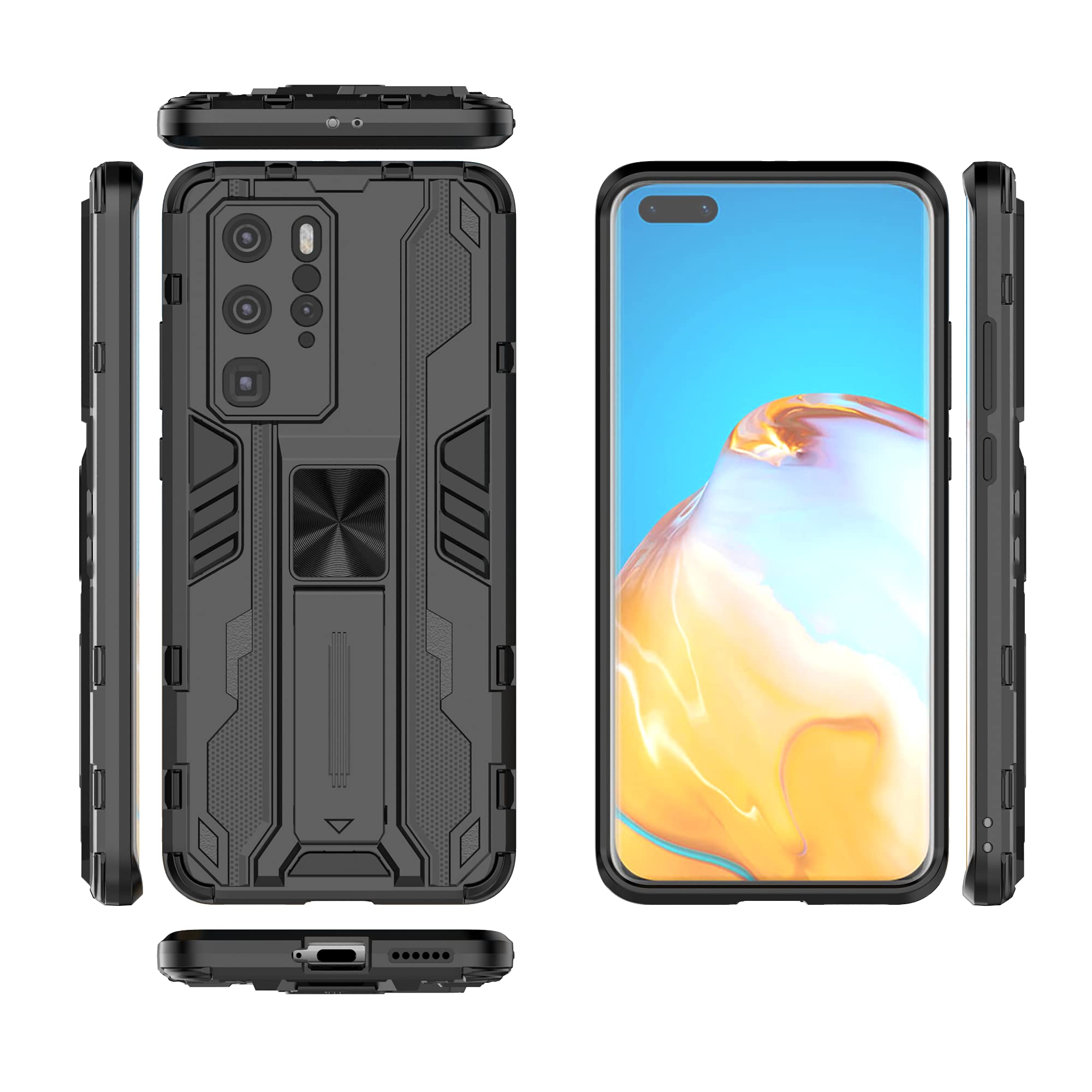 Compatible with Huawei P40 Pro 5G Case,Built-in