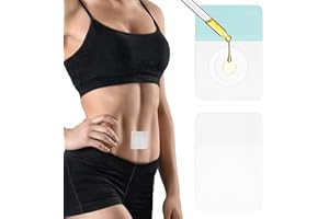 SAUGELLA 50 PCS Disposable Castor Oil Patches, Upgraded Leak-Proof Self-Adhesive Castor Oil Belly Button Patch, Portable, Suitable for People of All Ages (Oil-Free)