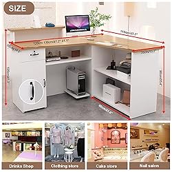 SUZEPER Modern Reception Desk Counter