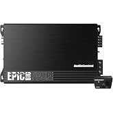 AudioControl EPICBIGFOUR 4-Channel Car Audio Amplifier 1400W, Class D | Compact high-current design, bass control knob, smart auto protection, crossovers, line level inputs, pair with The EPICENTER