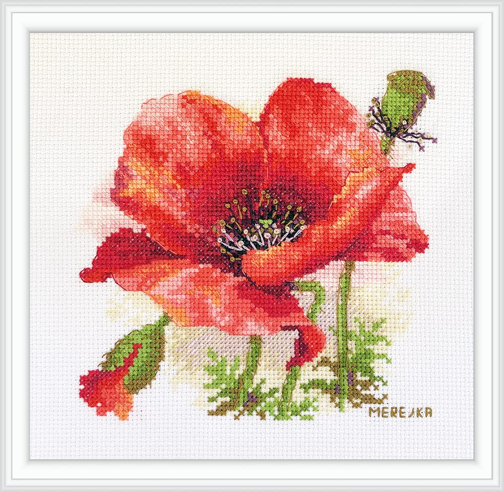 Merejka Cross Stitch Set, Multicoloured, 15x15 cm