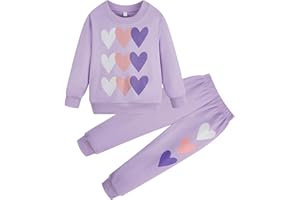 RETSUGO Girls 2 Piece Outfits Toddler Girls Leopard Print T-Shirt and Leggings Set School Outfits Girl Clothes Fall Sets