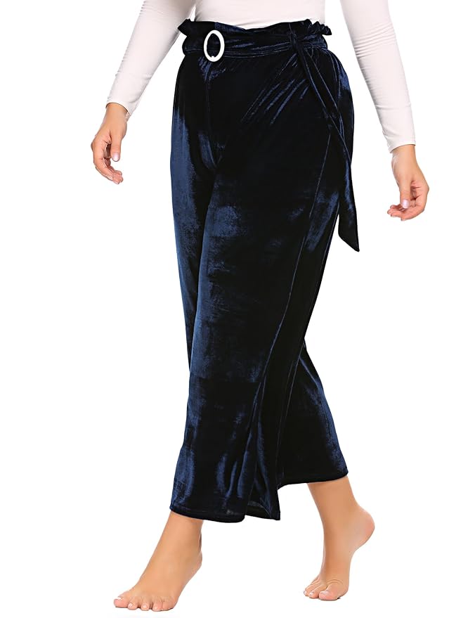 velvet palazzo pants plus size