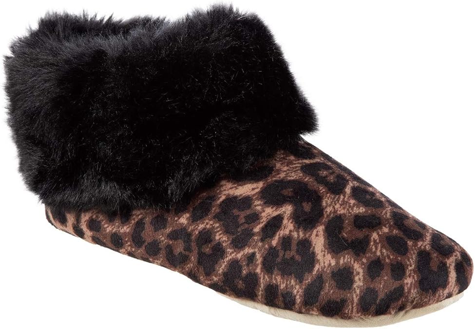 leopard bootie slippers