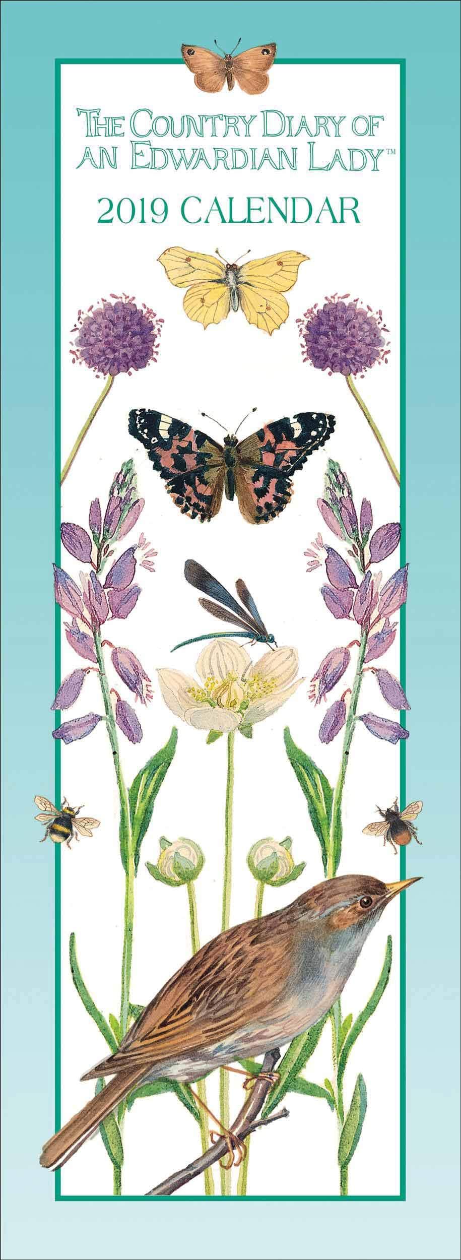 The Country Diary of An Edwardian Lady Slim Calendar 2019