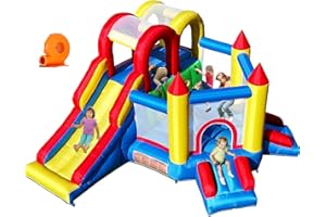 Umbalir InfIatable Bounce House for Kids 3-8 yr, Bouncy House Accommodate 4-6 Kids, Fun and Safe Indoor/Outdoor Play (12.3'Lx10'Wx6.3'H)