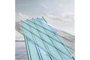 Fiberglass Daylighting Panels, Clear Roof Panels,2mm 5pcs FRP Daylighting Plate,Corrugated Roof Panel,Anti-UV Transparent Rai