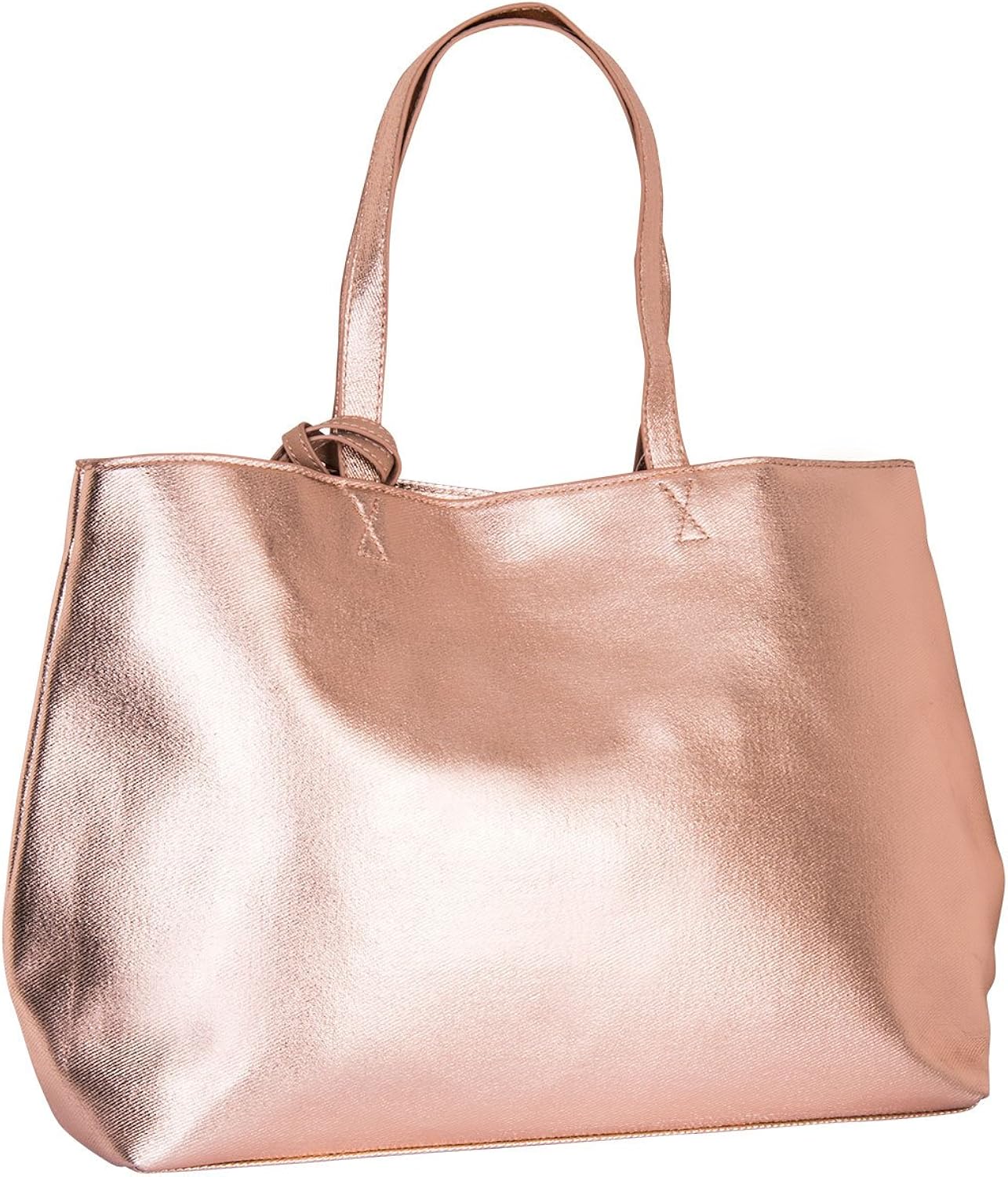 rose gold metallic bag
