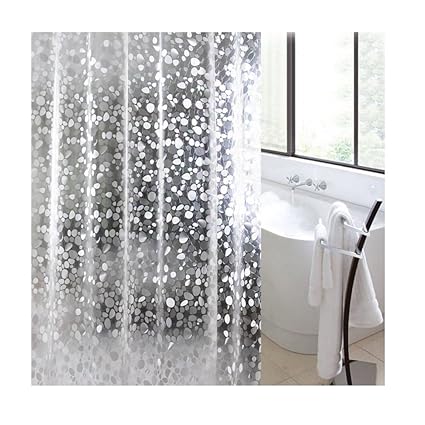 E-Retailer 0.15Mm Pvc Ac Transparent Printed Coin Design Curtain (Width-54Inches X Height-84Inches) 7 Feet.