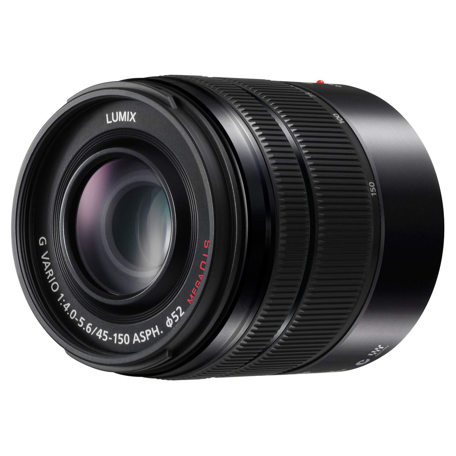 Panasonic LUMIX H-FS45150EKA G Vario 45-150 mm Interchangeable Telephoto Zoom Lens - Black