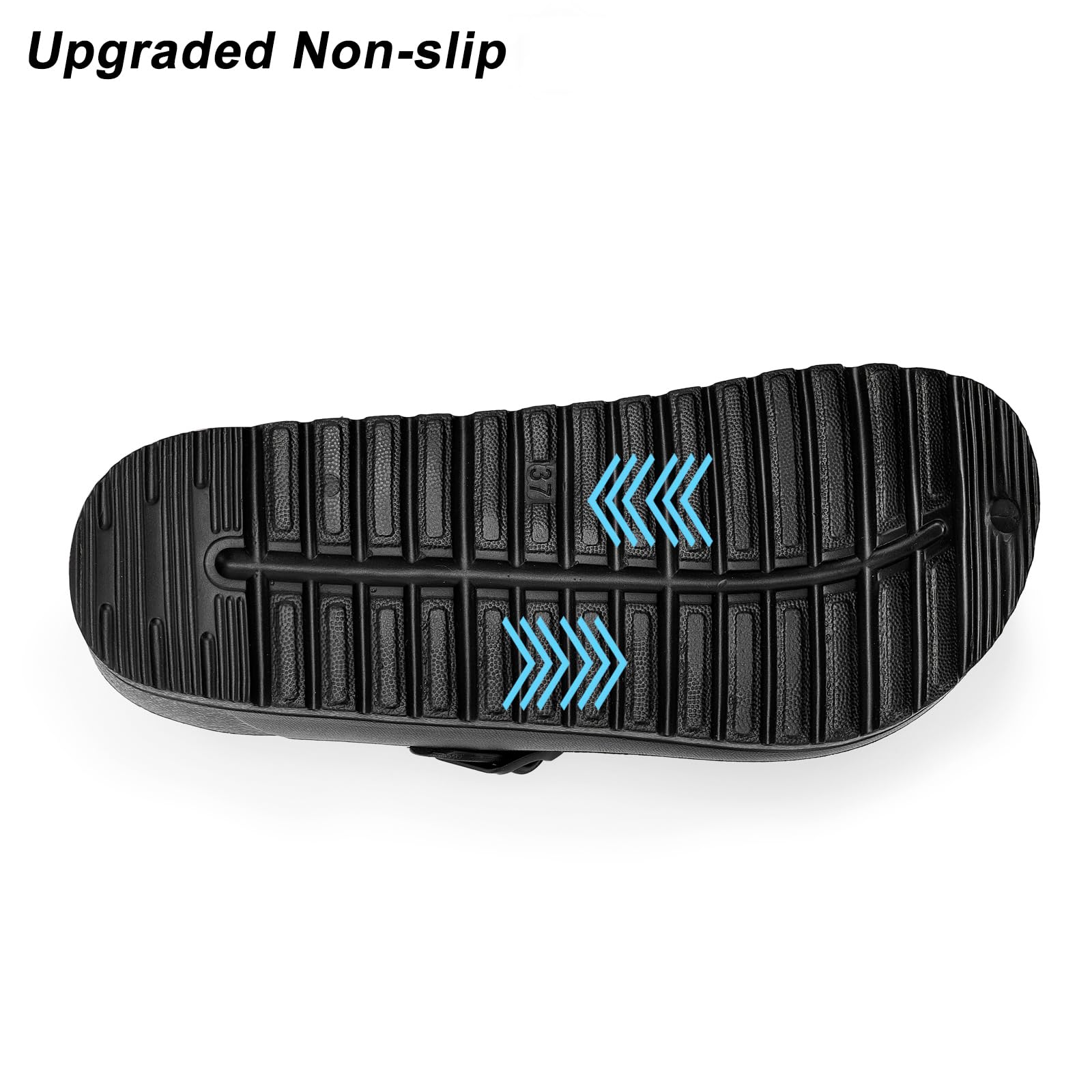 ZXT Arch Support Work Clogs Slip Resistant Orthopedic Shoes for Chef Nurse Garden Comfortable, Slip-On Cushion Slide Sandals