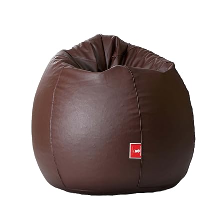 Comfy Bean Bags - Teardrop Bean Bag - Size XXL - Filled with Bean Filler (Brown)