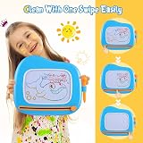 Smasiagon Magnetic Drawing Board Toddler Toy 1-3 Years Blue view 4