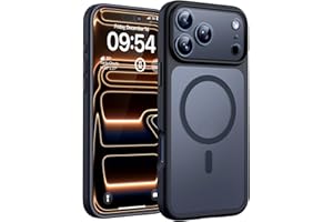 TOCOL for iPhone 17 Pro Max Case, Compatible with Magsafe, Full Camera Protection, Built-in Magnetic Ring, Translucent Matte Phone Case for iPhone 17 Pro Max 6.9 inch (Black)