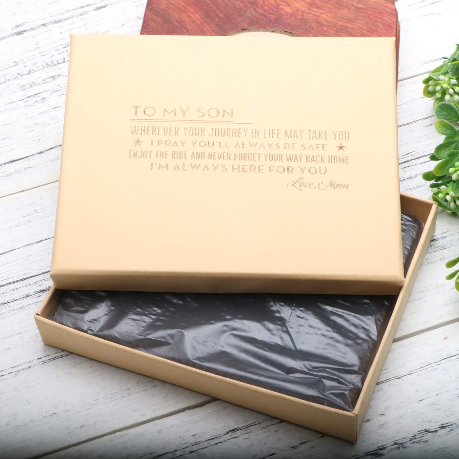 Mens Wallet -Minimalist Leather Wallets,Best Gift for your son on Birthday,Christmas Day. (1 PIECE)