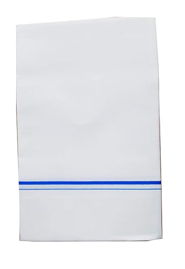 Men's Bombay Dyeing Premium 100% Cotton Double Dhoti,Size-380CM*127Cm_S108,White