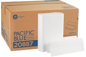 Pacific Blue Ultra Big Z-Fold Paper Towels by GP PRO (Georgia-Pacific), White, 20887, 220 Paper Towels Per Pack, 10 Packs Per Case (2200 Total), 10.20'' x 10.80