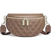 Eslcorri Small Crossbody Sling Bag for Women Trendy - Fanny Packs Leather Chest Belt Bum Bag Anti Theft Purse for Travel